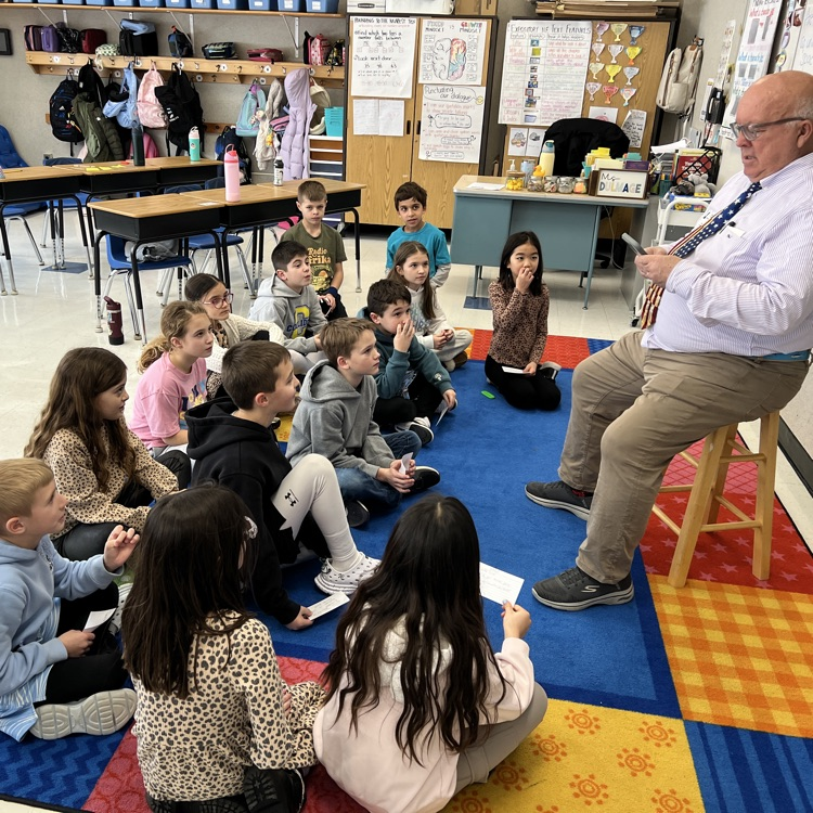 The Olympics gold medal class had a special visit with Mr. Pallotta