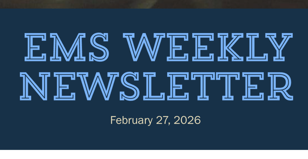 EMS Weekly Newsletter