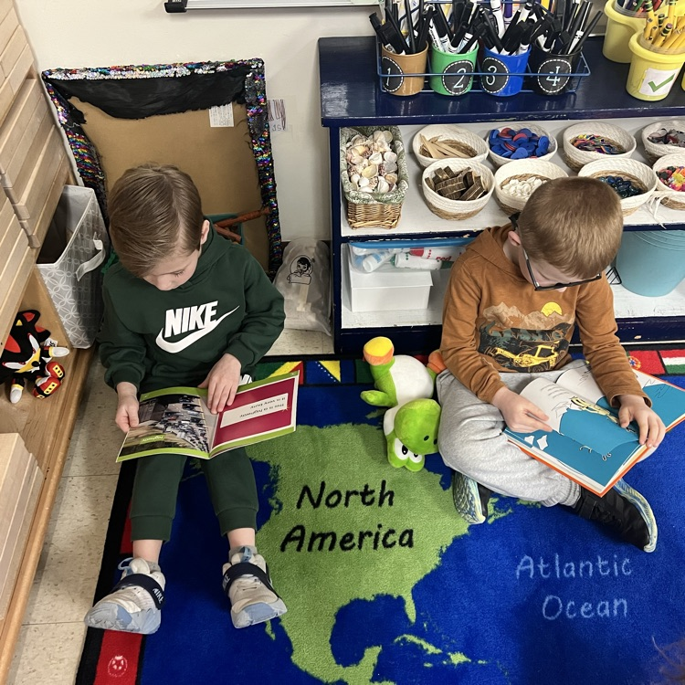 KRO read to their stuffies today for Read Across America week