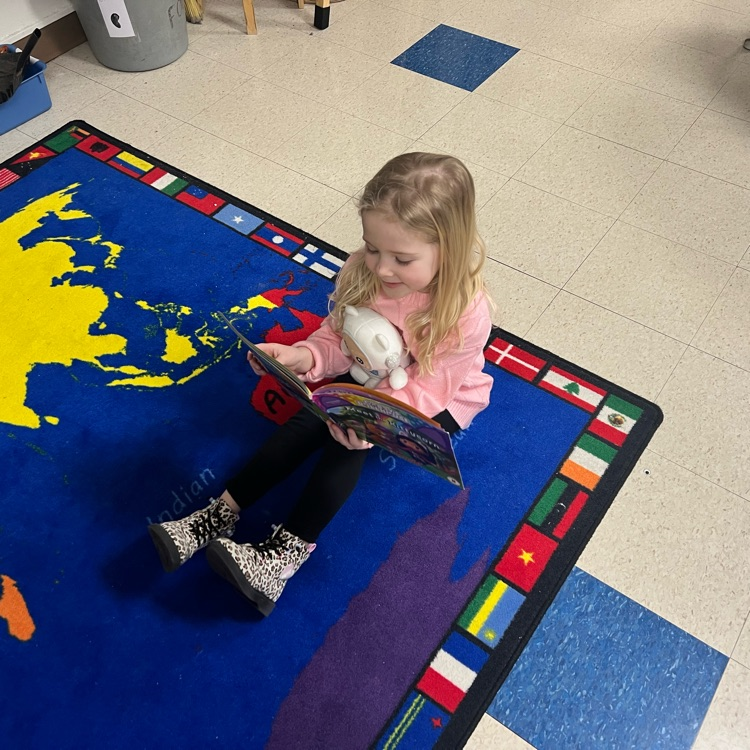 KRO read to their stuffies today for Read Across America week