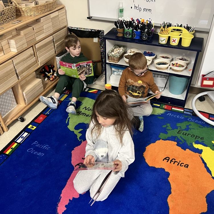 KRO read to their stuffies today for Read Across America week