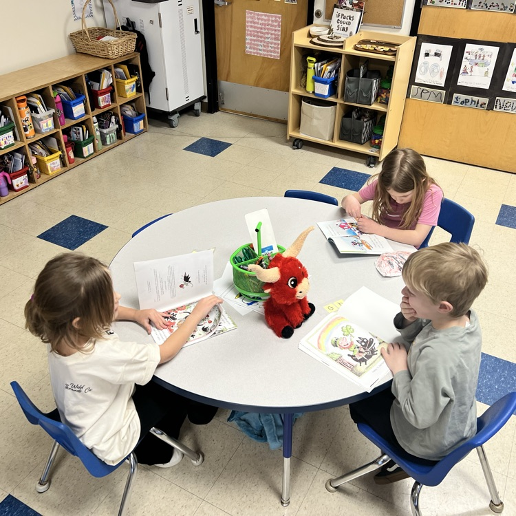 KRO read to their stuffies today for Read Across America week