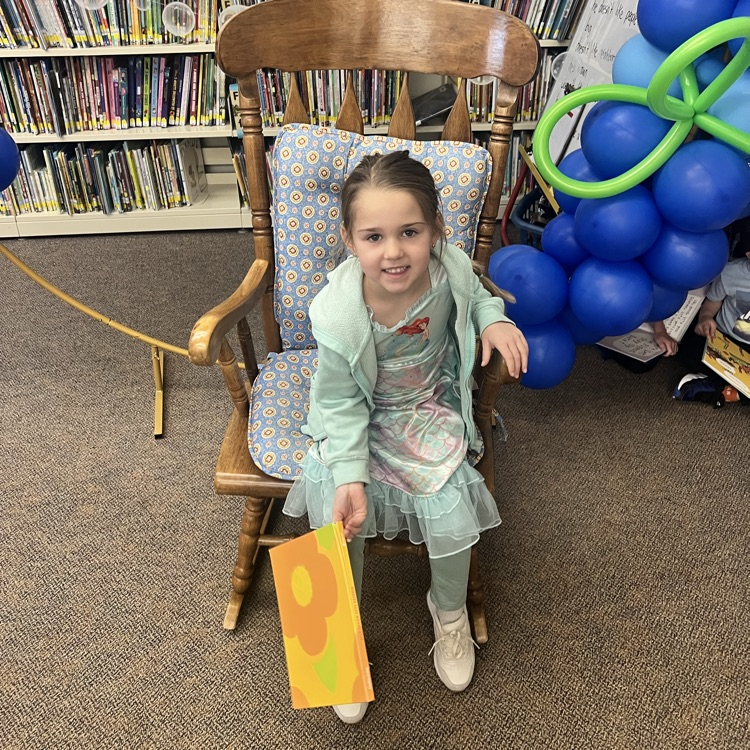 KRO enjoyed reading in the library for Read Across America day