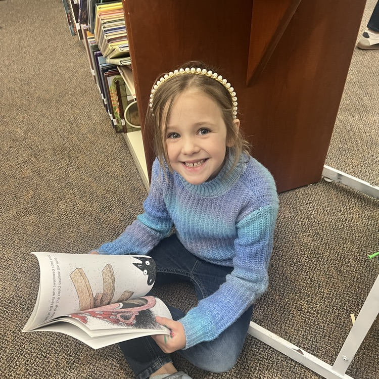KRO enjoyed reading in the library for Read Across America day