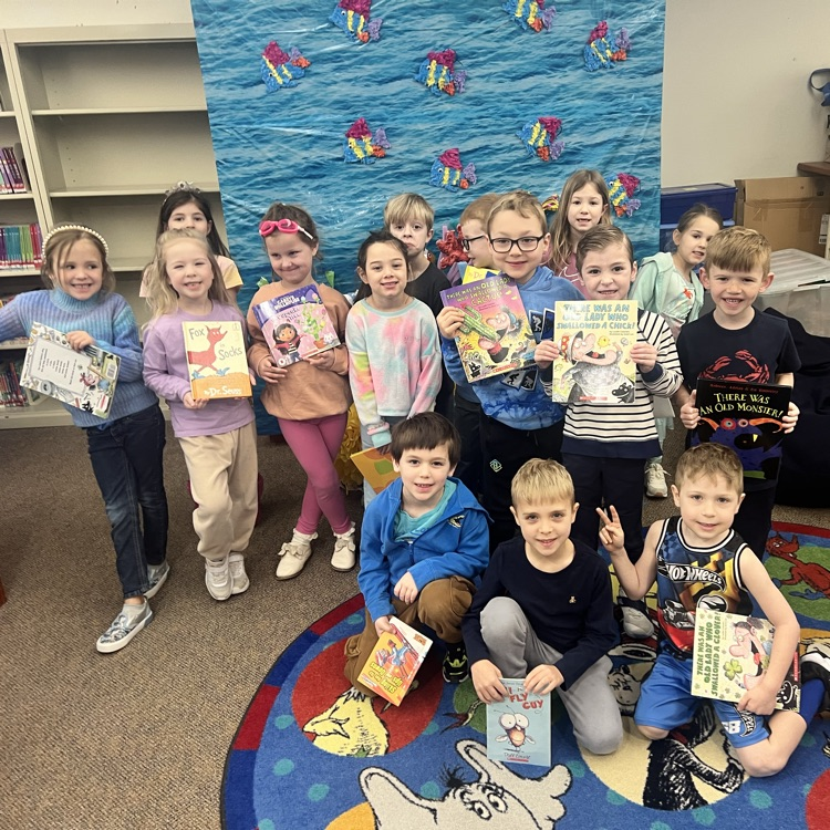KRO enjoyed reading in the library for Read Across America day