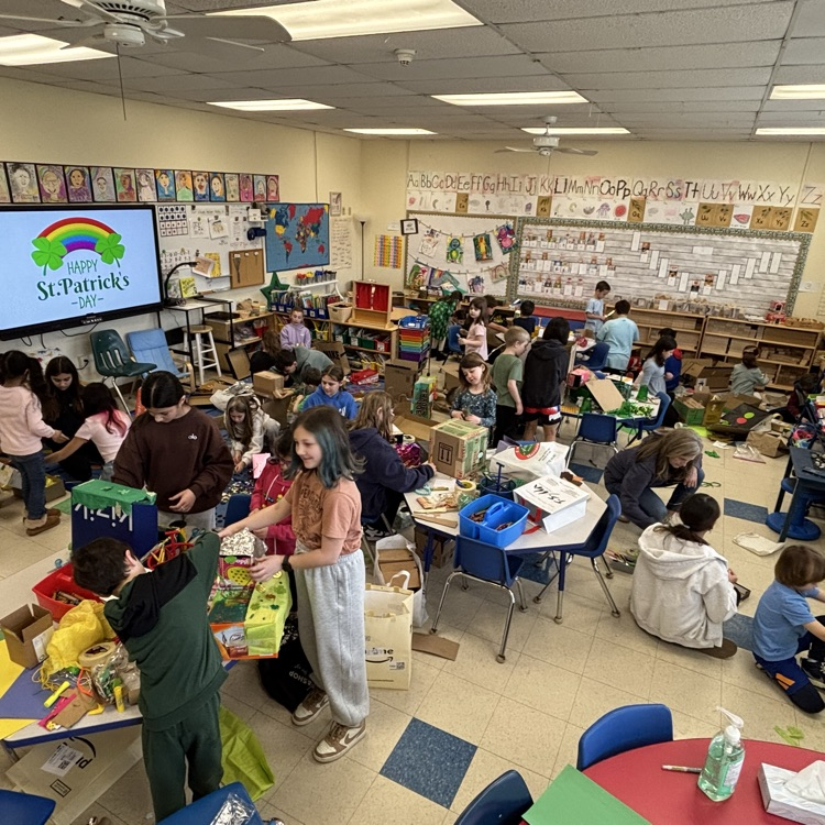 The classroom with children