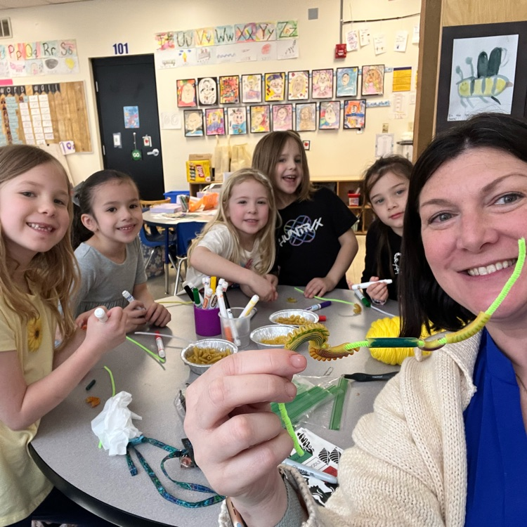 KRO made Noodle Doodles during makerspace and  built with blocks together.