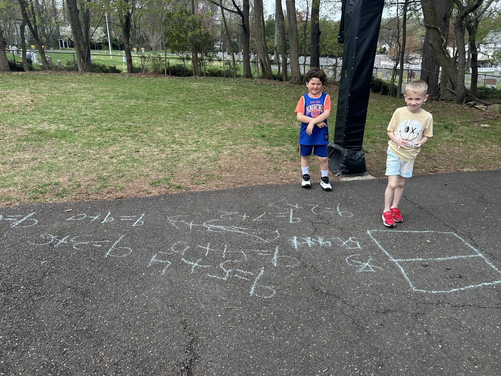 children playing math game