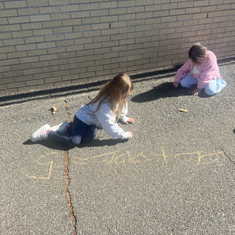 KRO used the outdoor number line to help them solve addition & subtraction word problems.