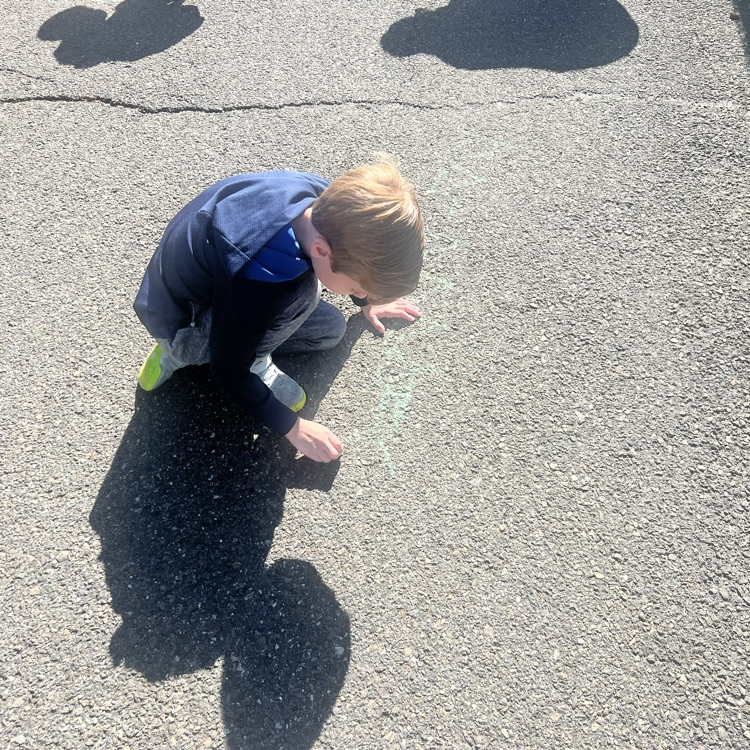 KRO used the outdoor number line to help them solve addition & subtraction word problems.