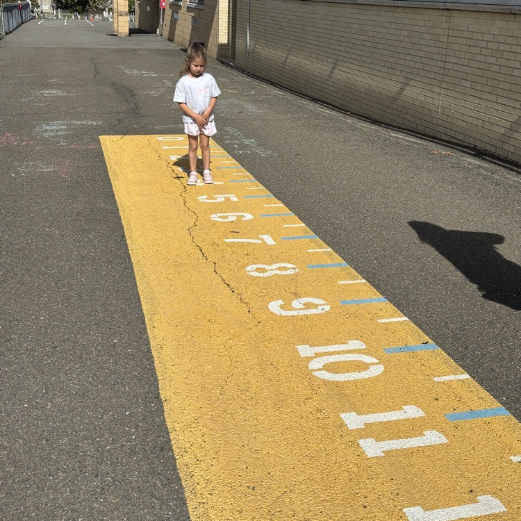 girl on number line 