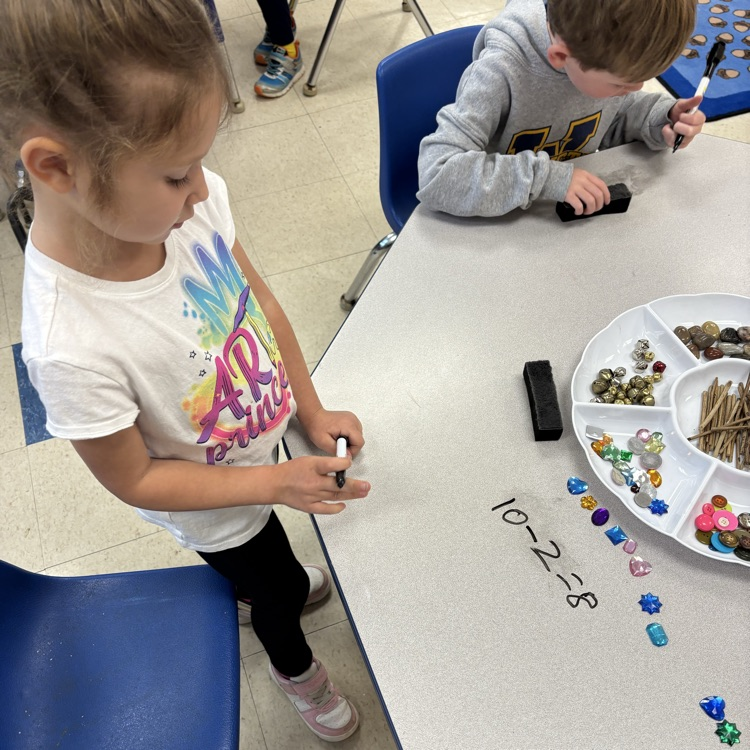 children working on math problems