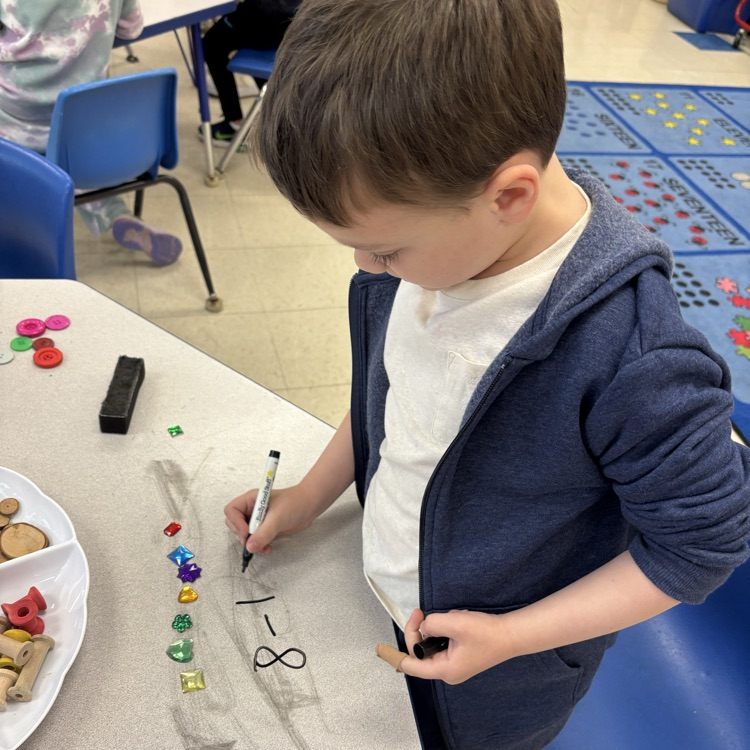 boy working on math problems