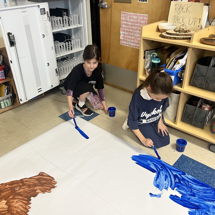 KRO was excited to start our biome mural today! 