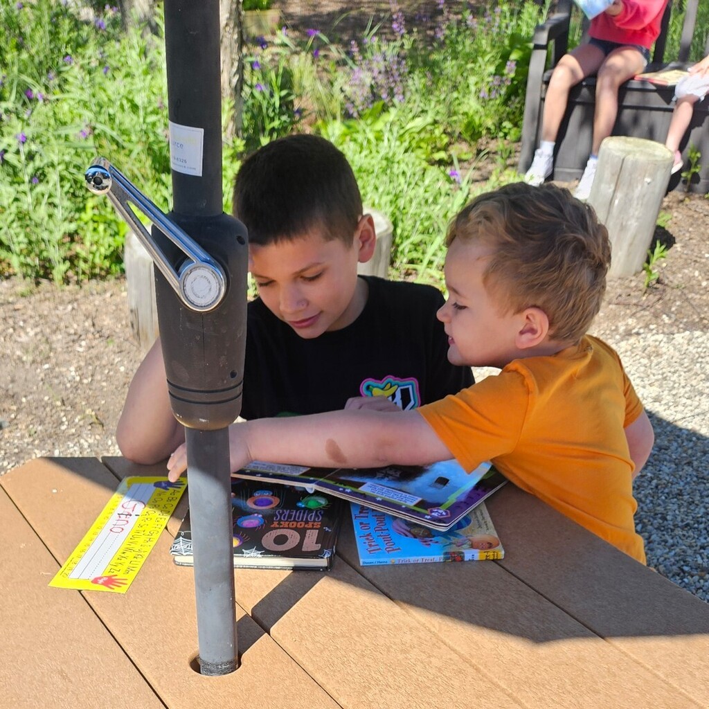 reading outside 