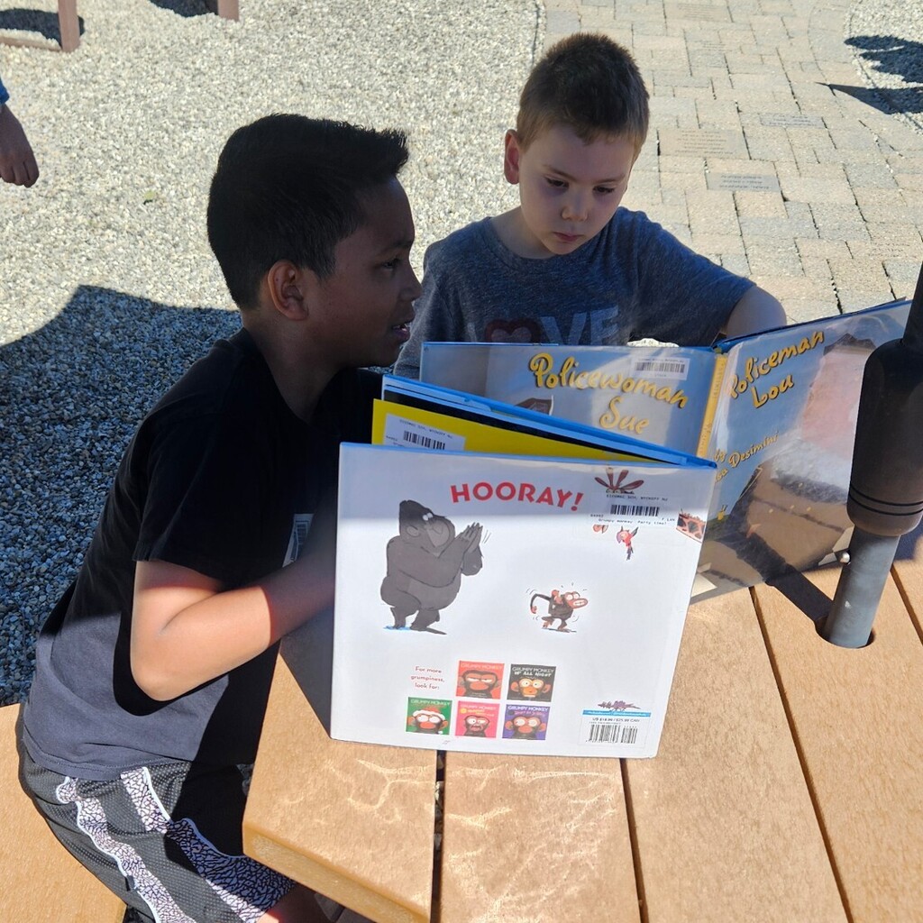 reading outside 