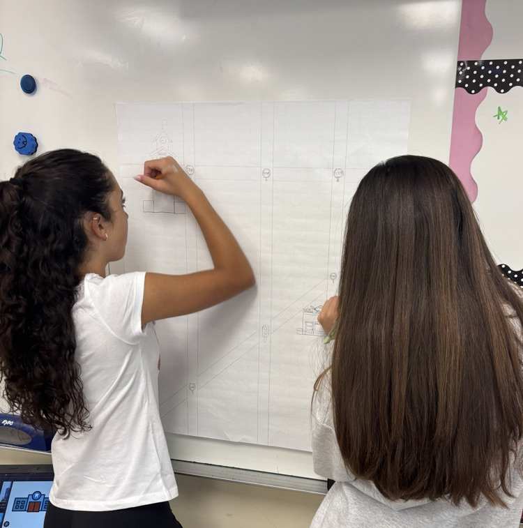 students drawing project