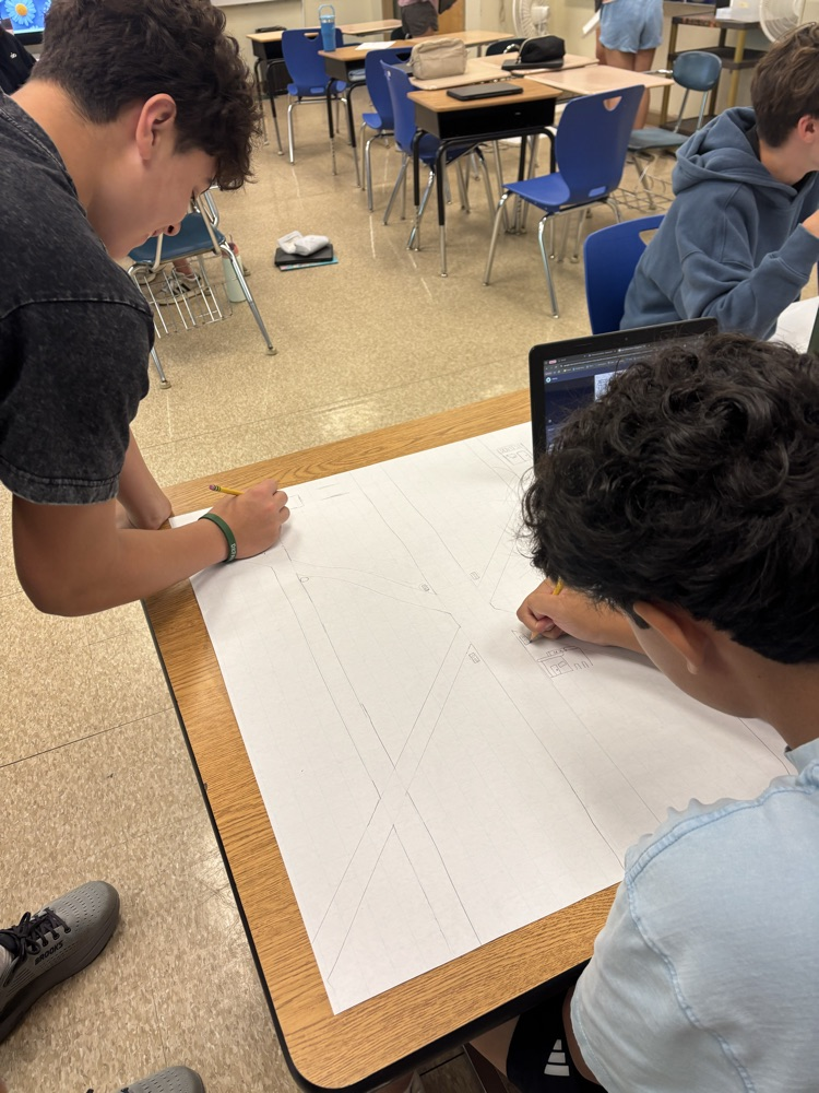 students drawing project