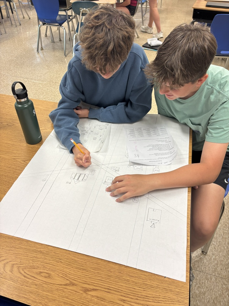 students drawing project
