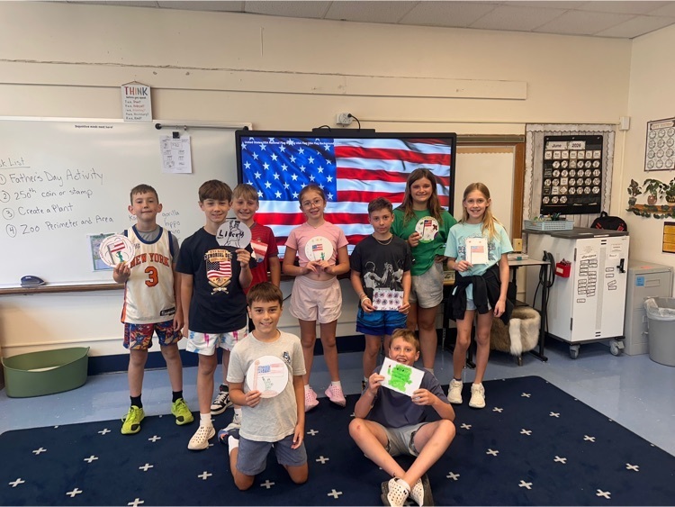 students celebrating America