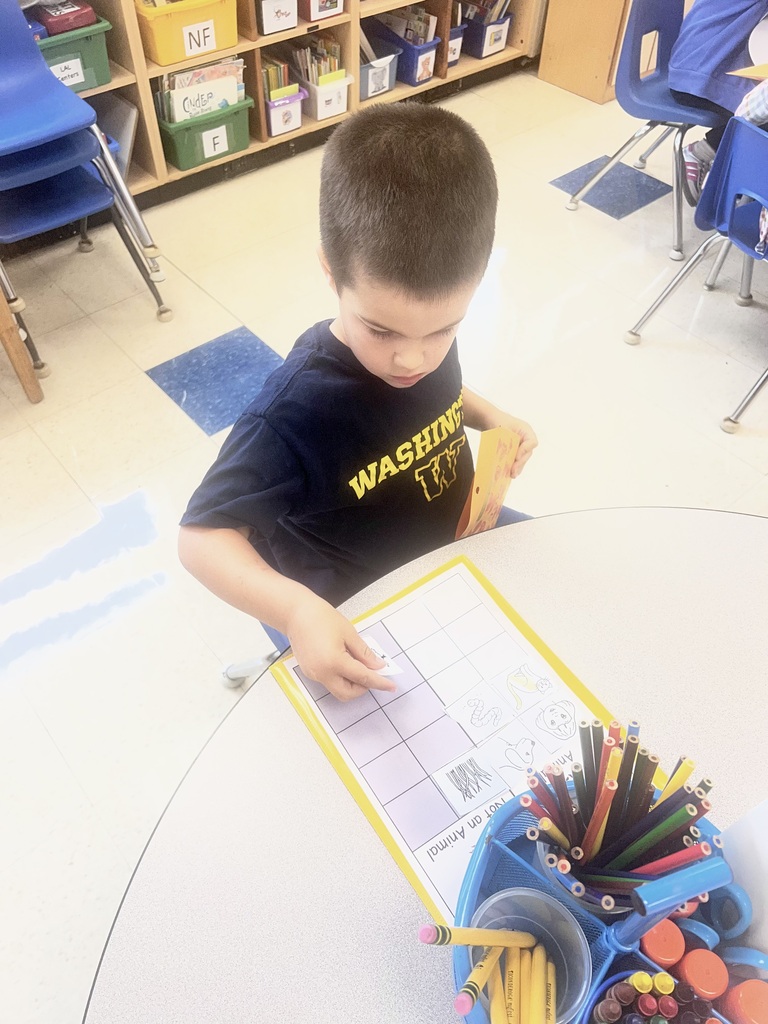 KR practices a Concept Sort in Word Study