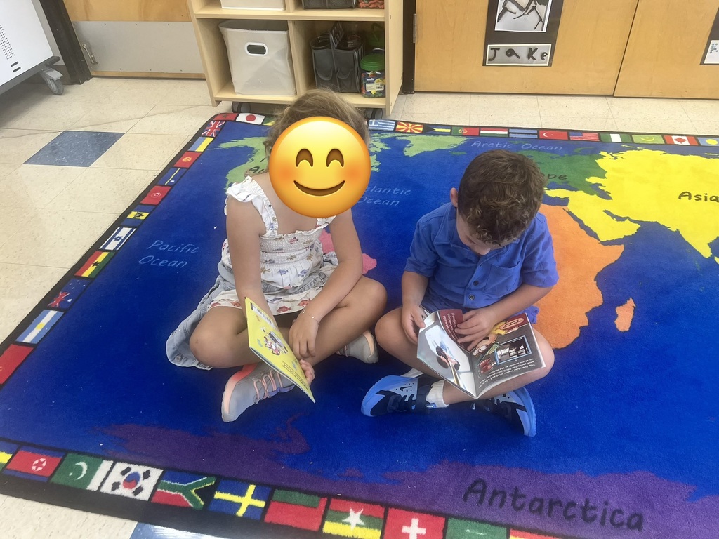 KR enjoyed partner reading during Reading Workshop