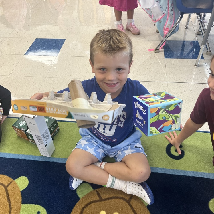 KR shows off their creativity during makerspace time. They created computers, basketball hoops, animals, cameras a house and more!!