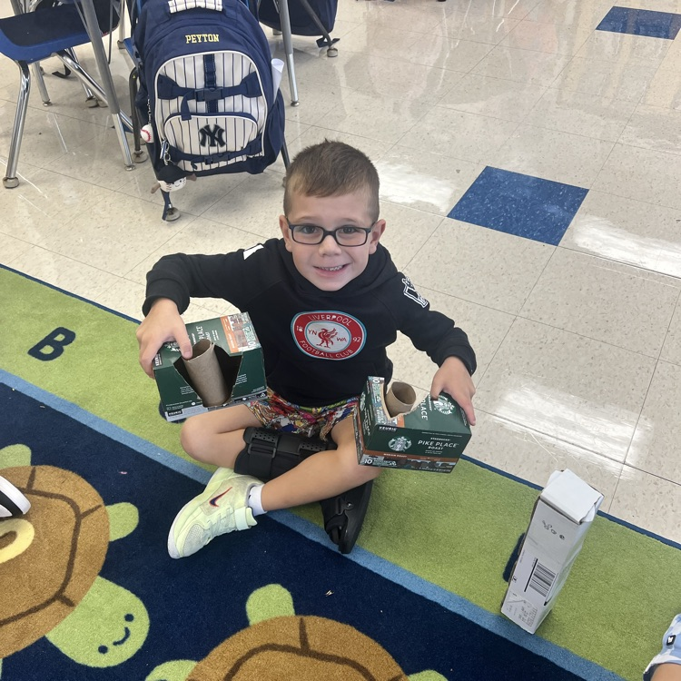 KR shows off their creativity during makerspace time. They created computers, basketball hoops, animals, cameras a house and more!!
