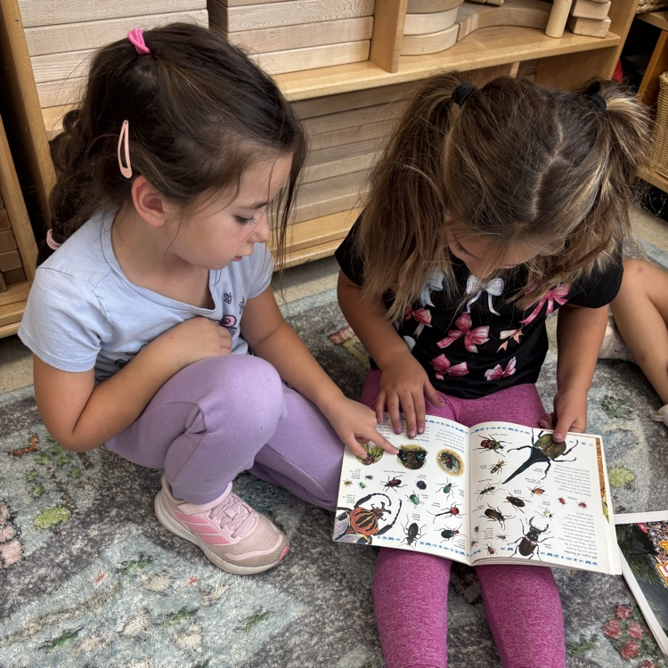 girls reading together
