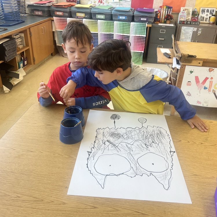 KR read Color Monster with Mrs. Viaud and learned about different feelings and emotions.