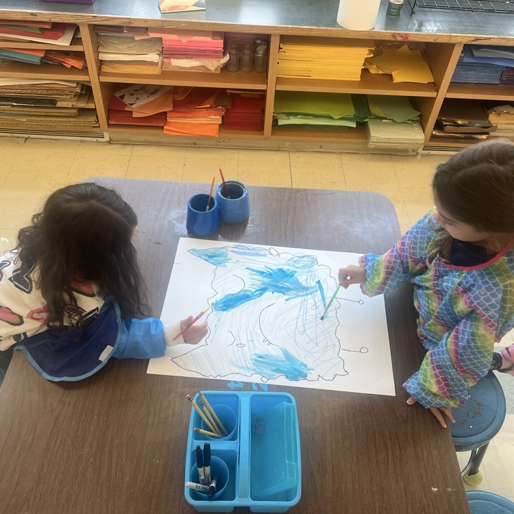 KR read Color Monster with Mrs. Viaud and learned about different feelings and emotions.