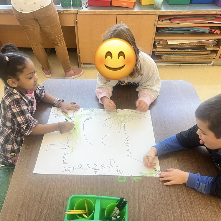KR read Color Monster with Mrs. Viaud and learned about different feelings and emotions.