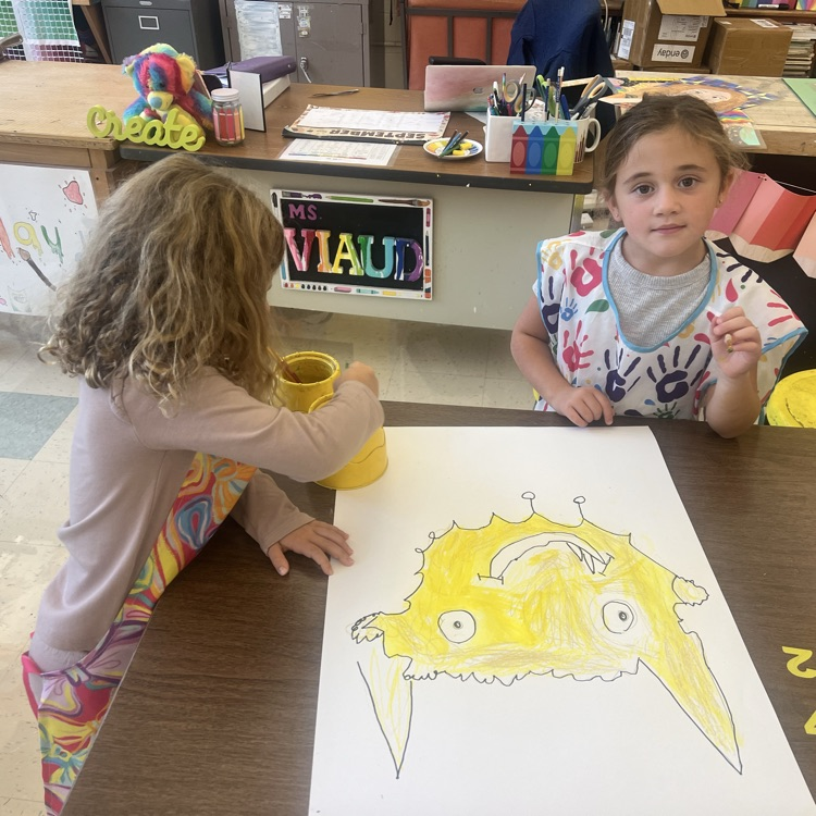 KR read Color Monster with Mrs. Viaud and learned about different feelings and emotions.