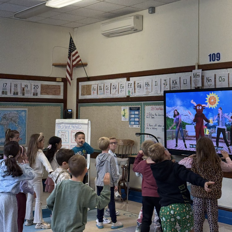 students dancing