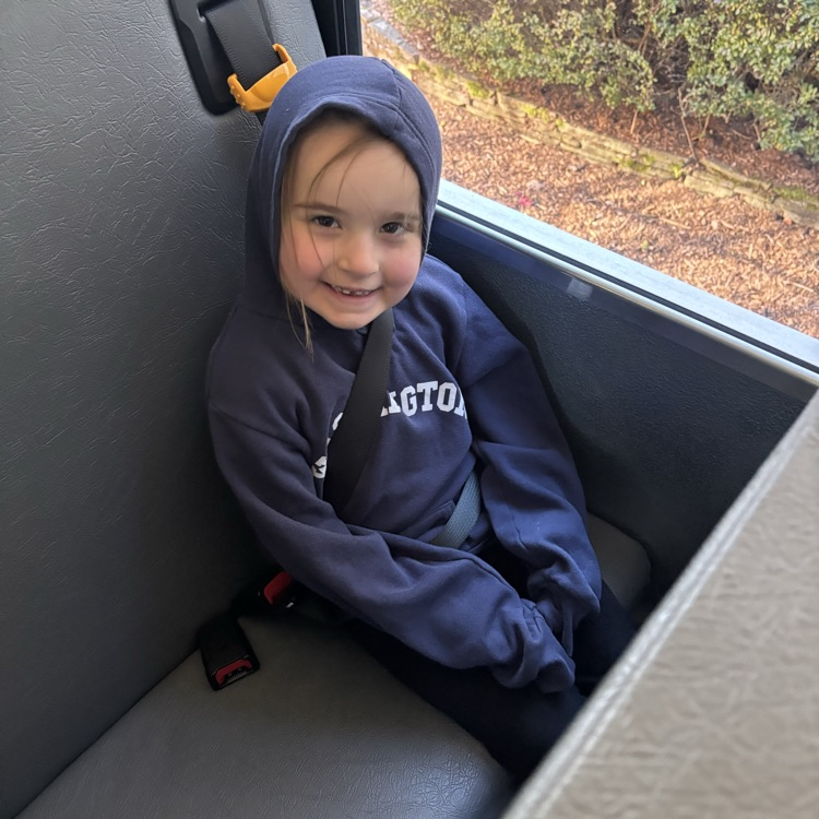 girl on a bus