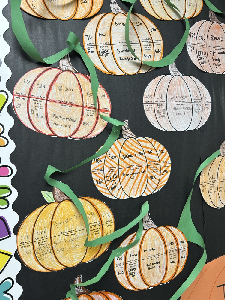 place value pumpkin