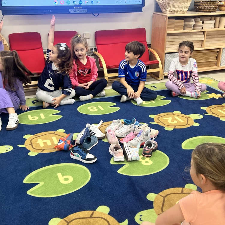 During Morning Meeting KR did the greeting Shoe Salad