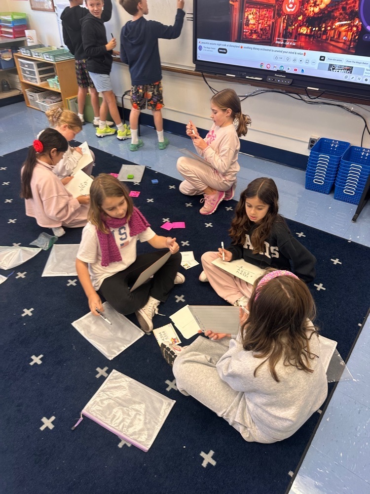 Math students practicing together