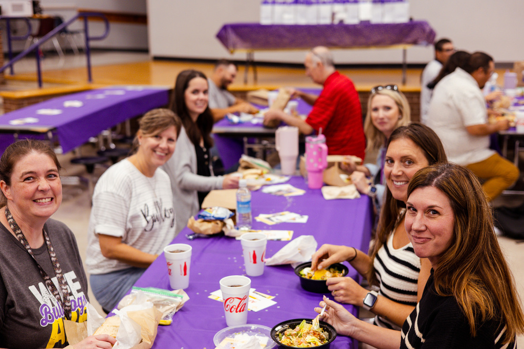 teachers eating