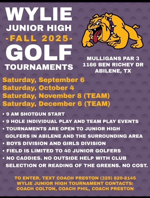 Tee-rific Times This Fall at WWJH!