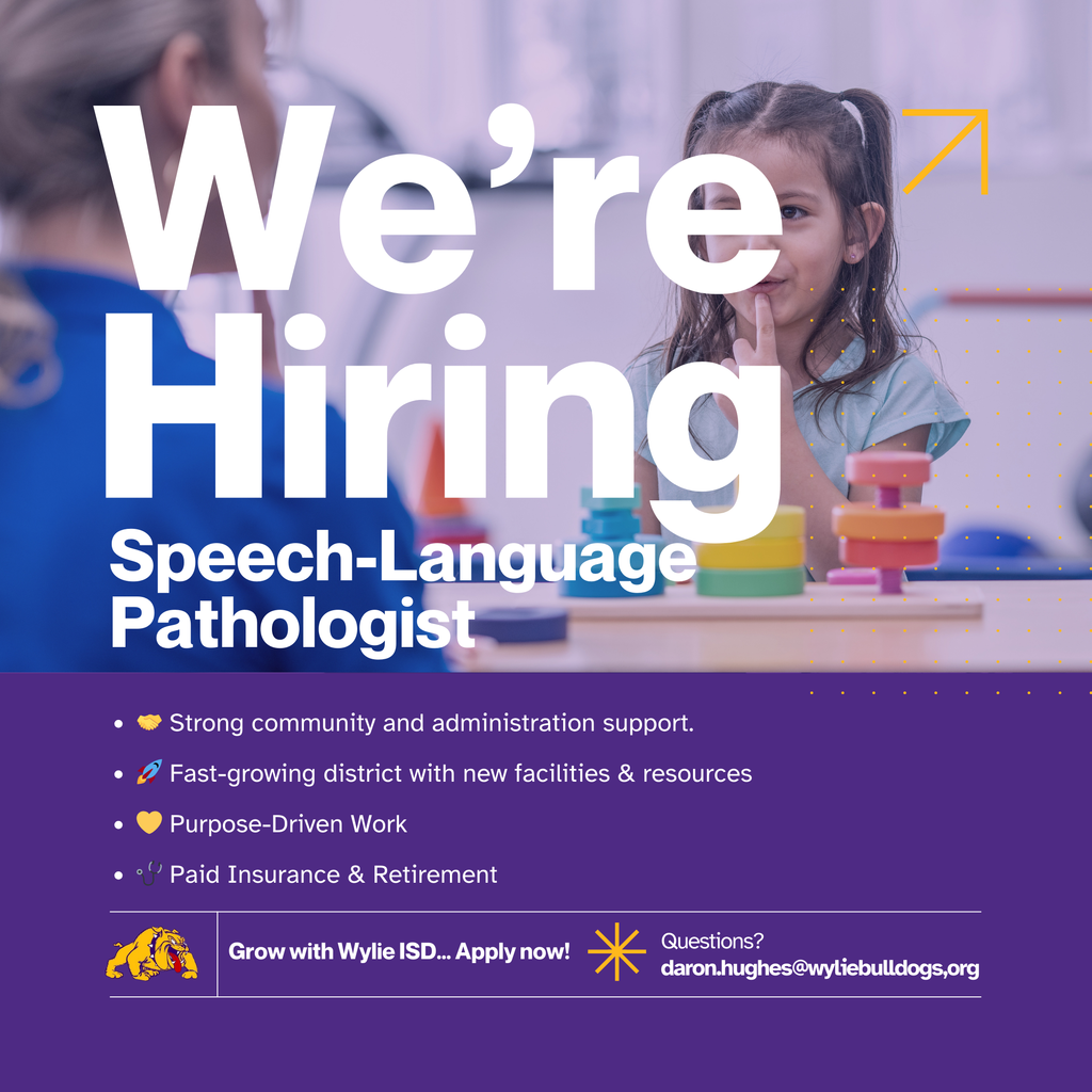 speech language pathologist hiring flyer