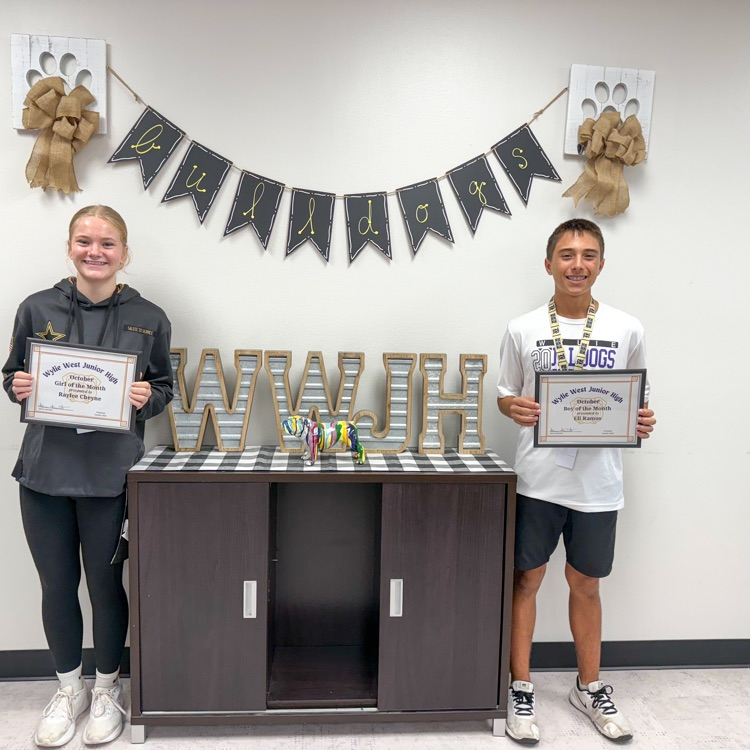 Wylie West Junior High Boy & Girl of the Month