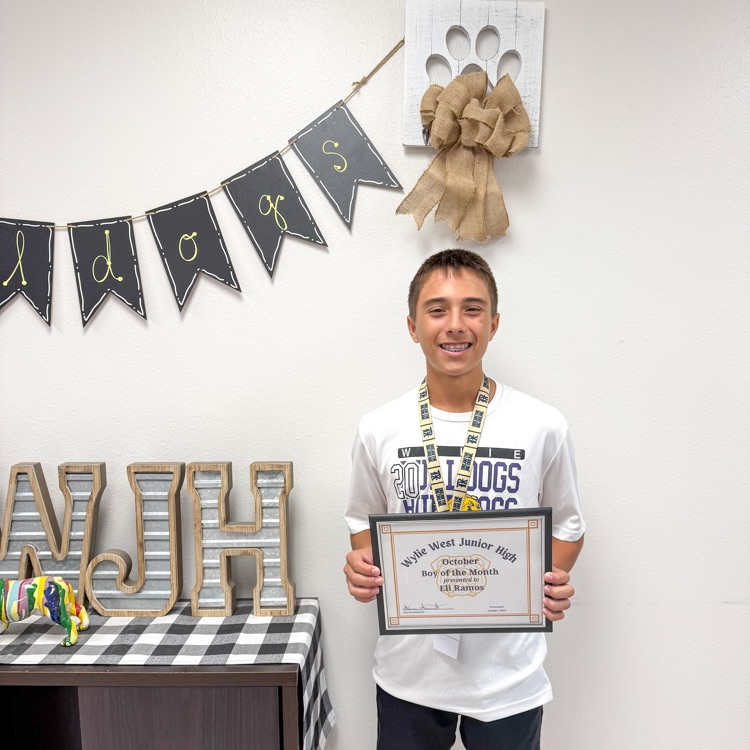 Wylie West Junior High Boy & Girl of the Month