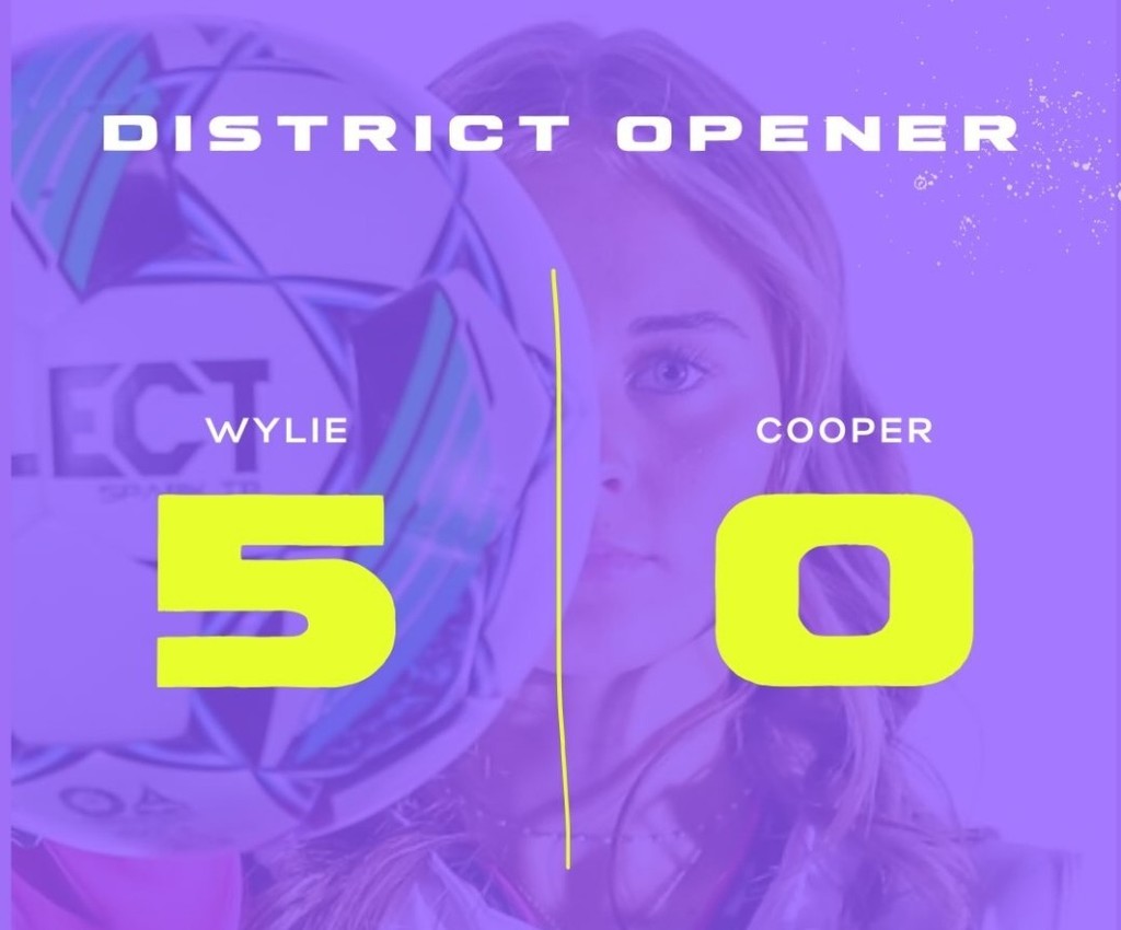 ⚽💜 DISTRICT OPENER DOMINANCE 💛⚽
Wylie 5
Cooper 0
That’s how you start district play.
The Lady Bulldogs secured a commanding 5-0 win in the District Opener with a complete team effort from start to finish. Defense locked in. Midfield controlled the tempo. Offense finished.
Next up: Wichita Falls Legacy on Friday. Let’s keep the momentum rolling, Bulldogs. 🐾🔥
