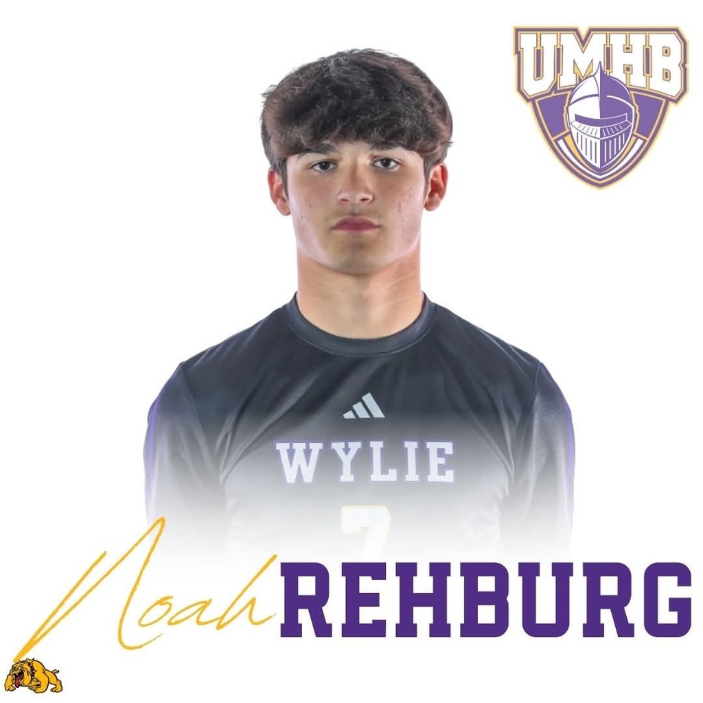 WYLIE NATION! A huge congrats to two of our student-athletes for signing to play at the next level today! We are so proud of you!

Noah Rehburg: University of Mary Hardin-Baylor Soccer
