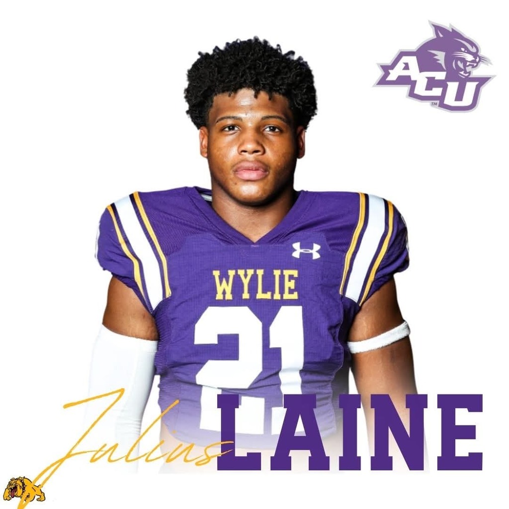 WYLIE NATION! A huge congrats to two of our student-athletes for signing to play at the next level today! We are so proud of you!

Julius Laine: Abilene Christian University Football
#wearewylie