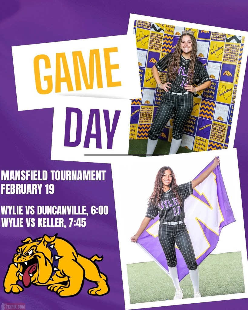 It's GAMEDAY in Mansfield!  The Lady Bulldogs open tournament play today...LET'S GO WYLIE!
Post Credit: Kyler Villegas
#wearewylie