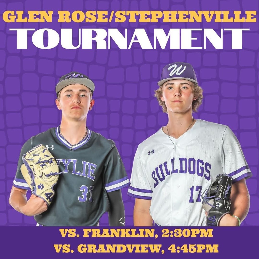 Bulldog Baseball heads east to the Glen Rose/Stephenville Tournament this weekend! Good luck!
Post Credit: Arianna Hoffer
#wearewylie