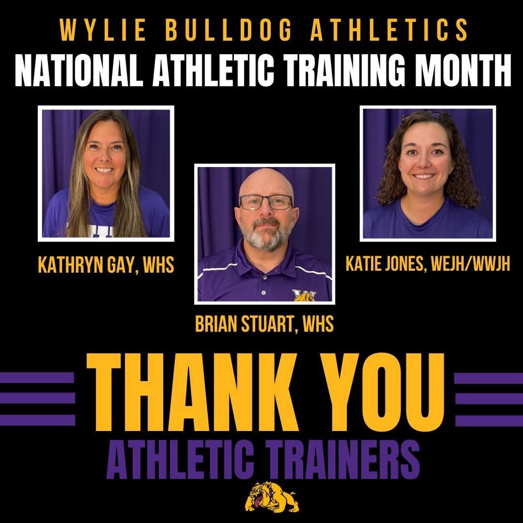 A HUGE thank-you goes out to our Athletic Trainers during National Athletic Training month! We are so blessed to have 3 such AWESOME trainers that ice, tape, rehab, (and SO MUCH MORE!) and get us back to the court or field! We appreciate you!