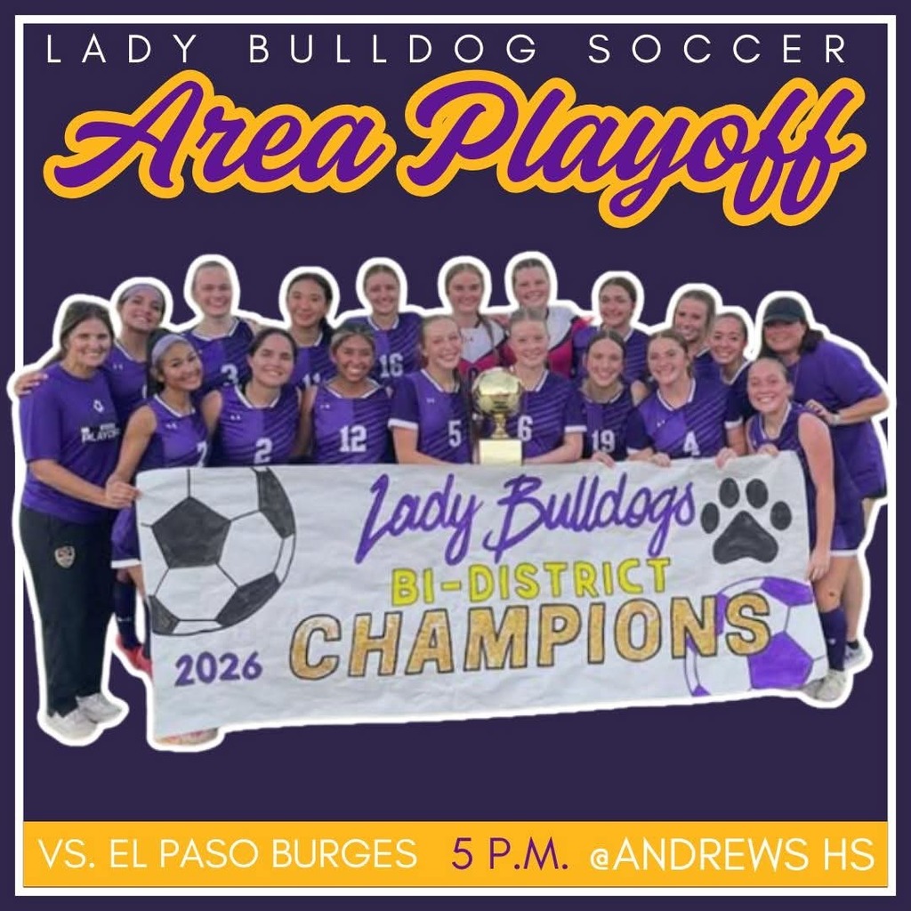 Lady Bulldog Soccer takes on round two of the state playoffs today in Andrews! Good luck ladies!

#wearewylie